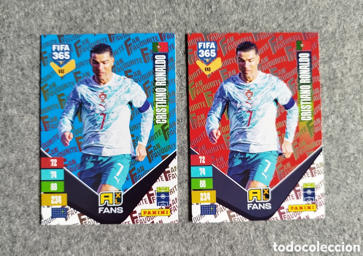 Cromos de Futebol: LOTE CRISTIANO RONALDO 2 VARIANTES FANS ADRENALYN FIFA 365 2027 CROMOS CARDS PANINI