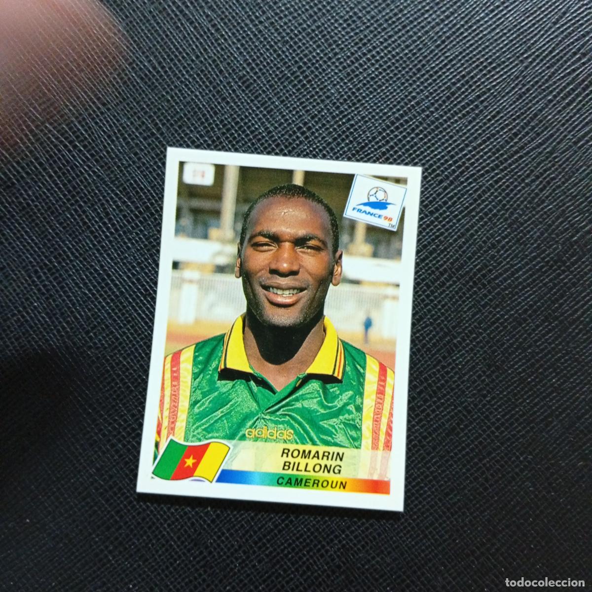 Fu&szlig;ball-Sticker: 128 ROMARIN BILLONG CAMERUN PANINI 1998 MUNDIAL CROMO FUTBOL FRANCIA 98 - SIN PEGAR - A98 PG316