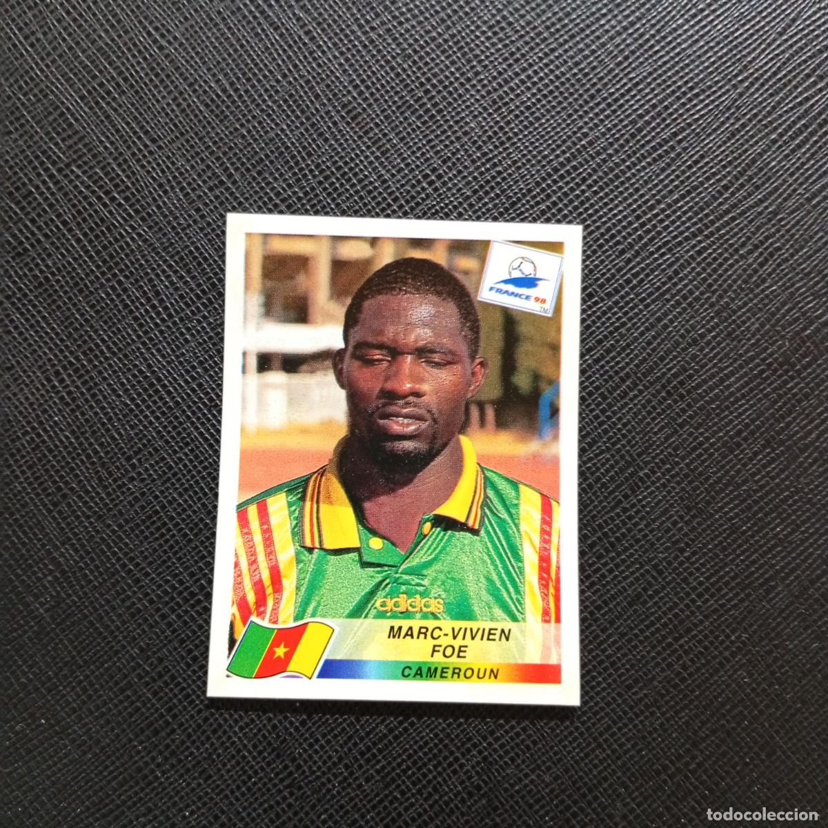 Cromos de f&uacute;tbol: 129 MARC VIVIEN FOE CAMERUN PANINI 1998 MUNDIAL CROMO FUTBOL FRANCIA 98 - SIN PEGAR - A98 PG316