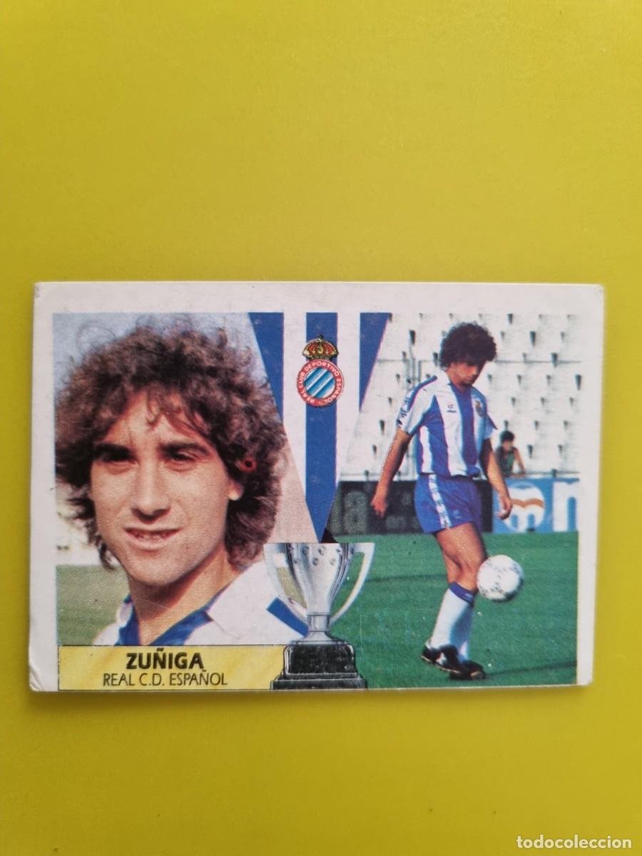Cromos de f&uacute;tbol: CROMO LIGA ESTE 87 88 1987 1988 NUNCA PEGADO SIN PEGAR ZU&Ntilde;IGA RCD ESPA&Ntilde;OL AR1026