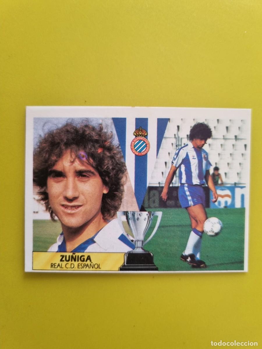 Cromos de f&uacute;tbol: CROMO LIGA ESTE 87 88 1987 1988 NUNCA PEGADO SIN PEGAR ZU&Ntilde;IGA RCD ESPA&Ntilde;OL AR1026