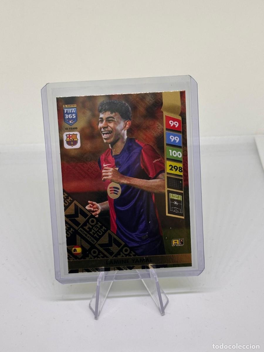 Cromos de f&uacute;tbol: Lamine Yamal FC Barcelona Panini Adrenalyn Momentum Fifa 365 2024 25