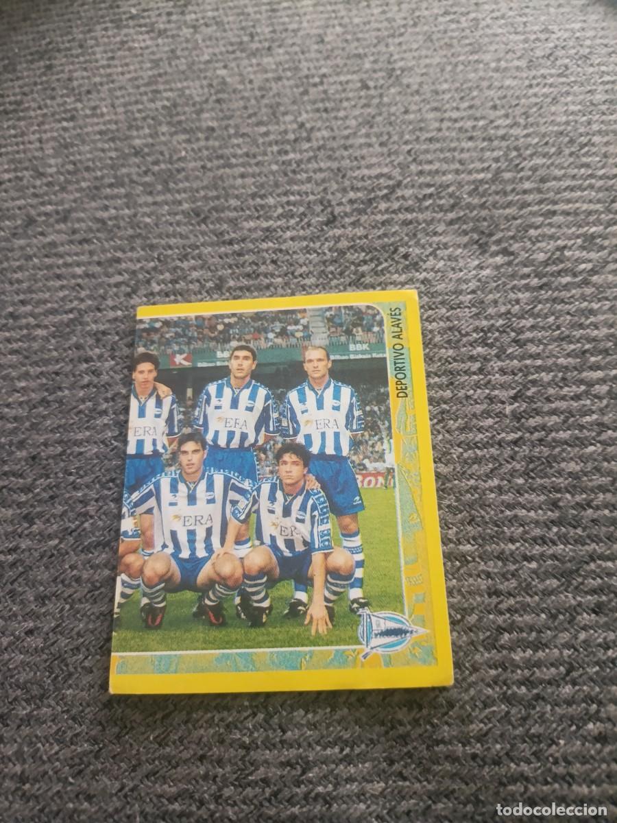 Cromos de f&uacute;tbol: Alineaci&oacute;n Alav&eacute;s 5 super campeonato 98/99