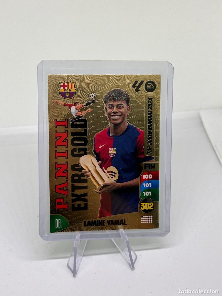 Cromos de f&uacute;tbol: Lamine Yamal FC Barcelona Panini Adrenalyn Extra Gold 2024 25