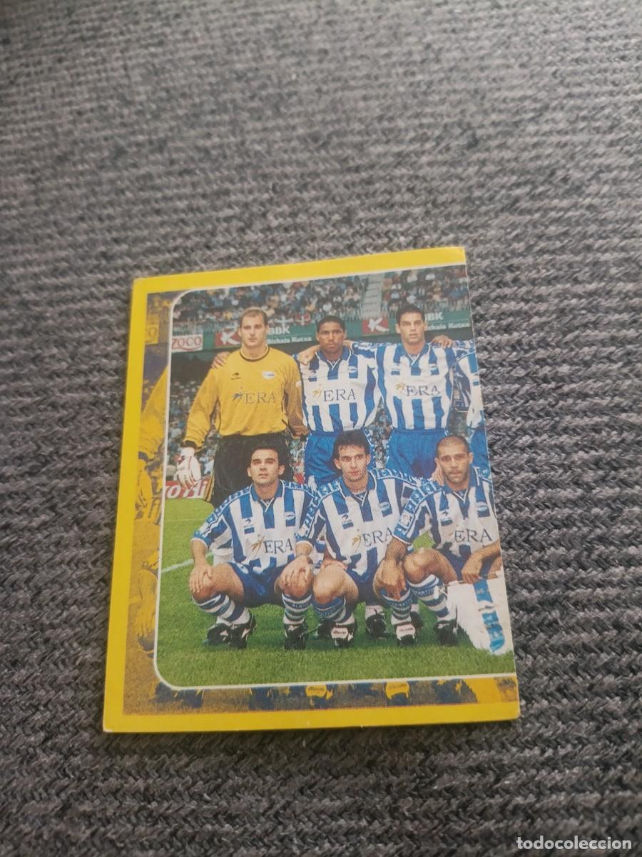Cromos de f&uacute;tbol: Alineaci&oacute;n Alav&eacute;s 4 super campeonato 98/99