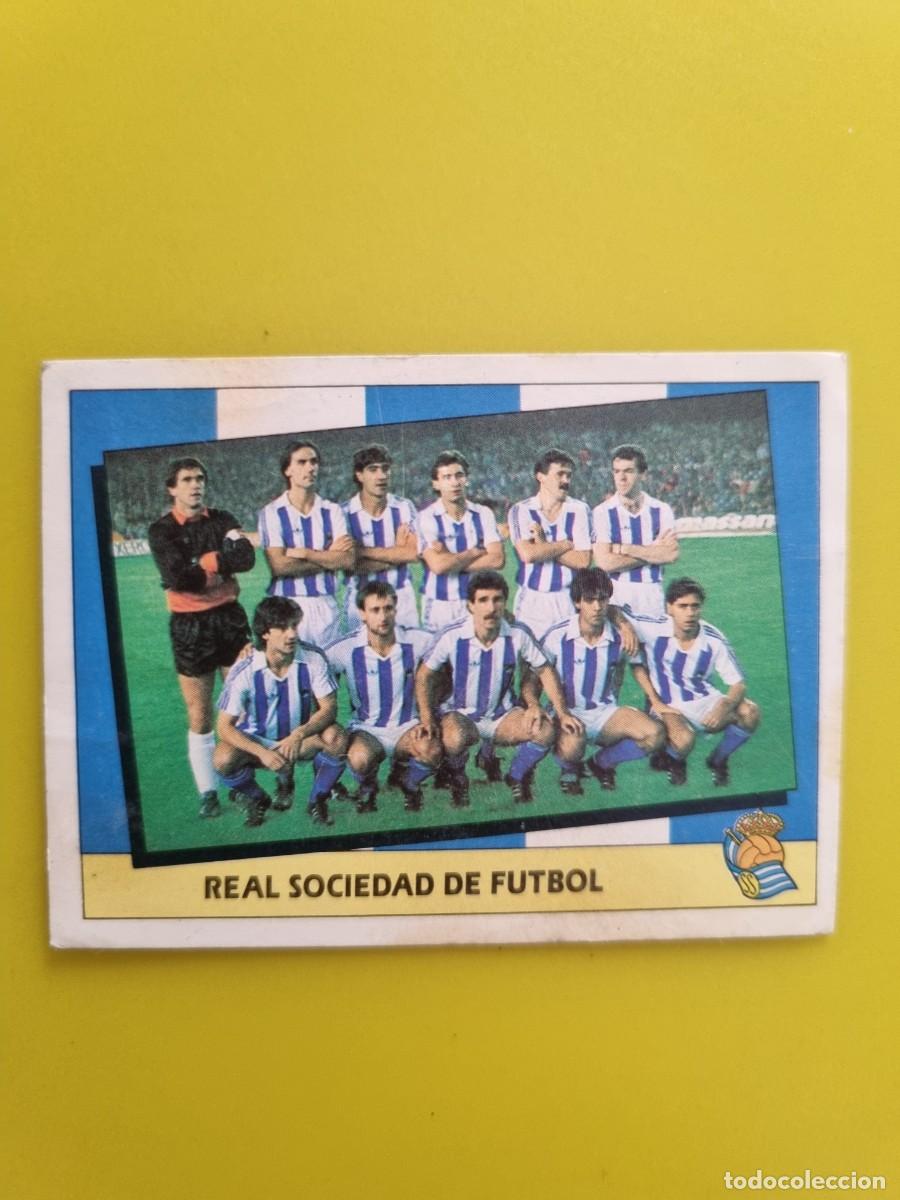 Cromos de f&uacute;tbol: CROMO LIGA ESTE 87 88 1987 1988 NUNCA PEGADO SIN PEGAR ALINEACION REAL SOCIEDAD AR1026