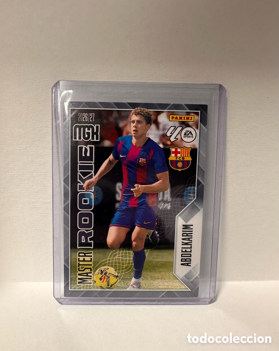 Cromos de f&uacute;tbol: Carta Panini Master Rookie Hamza Abdelkarim