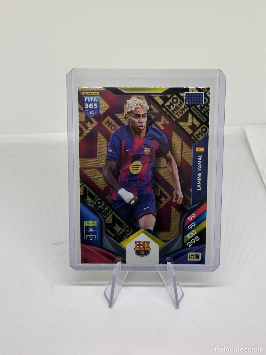 Cromos de f&uacute;tbol: Lamine Yamal FC Barcelona Panini Adrenalyn Fifa 365 Momentum 2025 26