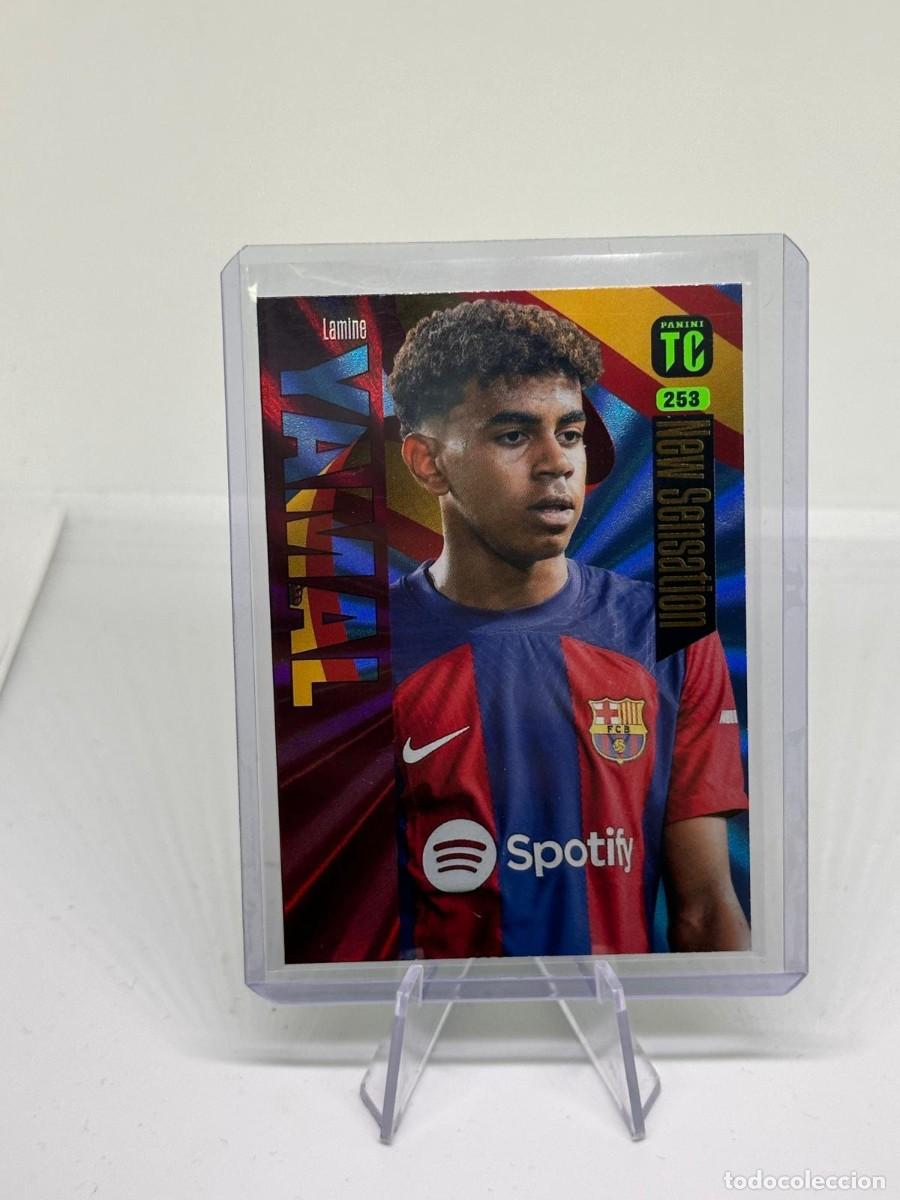 Cromos de f&uacute;tbol: Rookie Lamine Yamal 253 FC Barcelona Panini Top Class 2023 2024