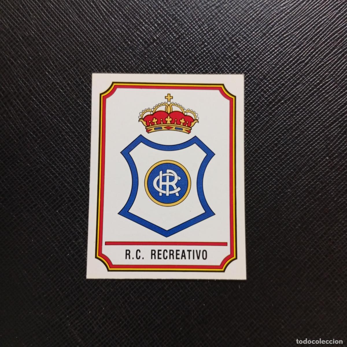 Fu&szlig;ball-Sticker: RECREATIVO HUELVA ESCUDO PANINI 1989 CROMO FUTBOL LIGA 89 - A98 PG532