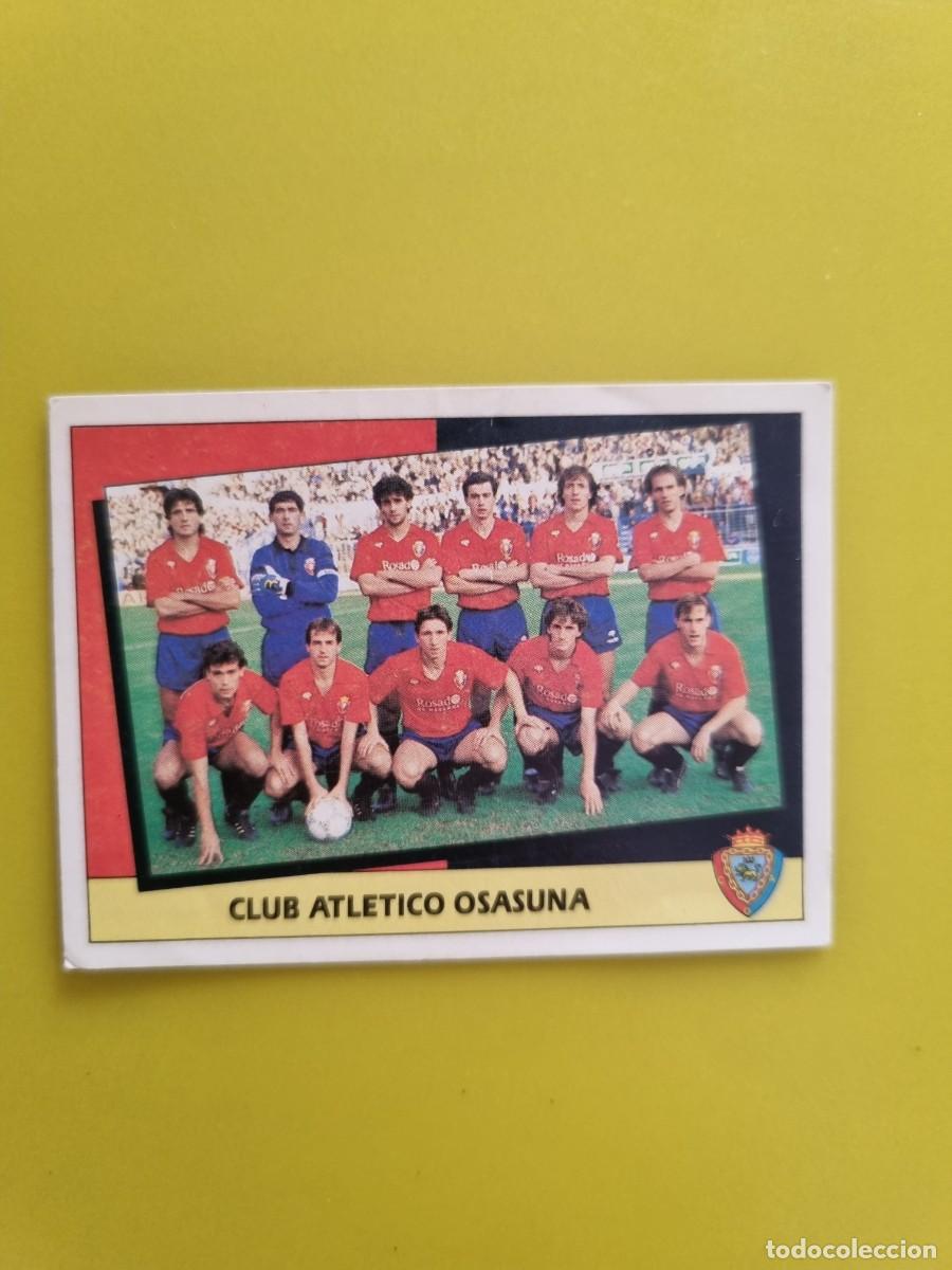 Figurine di Calcio: CROMO LIGA ESTE 87 88 1987 1988 NUNCA PEGADO SIN PEGAR ALINEACION CLUB ATLETICO OSASUNA AR1026