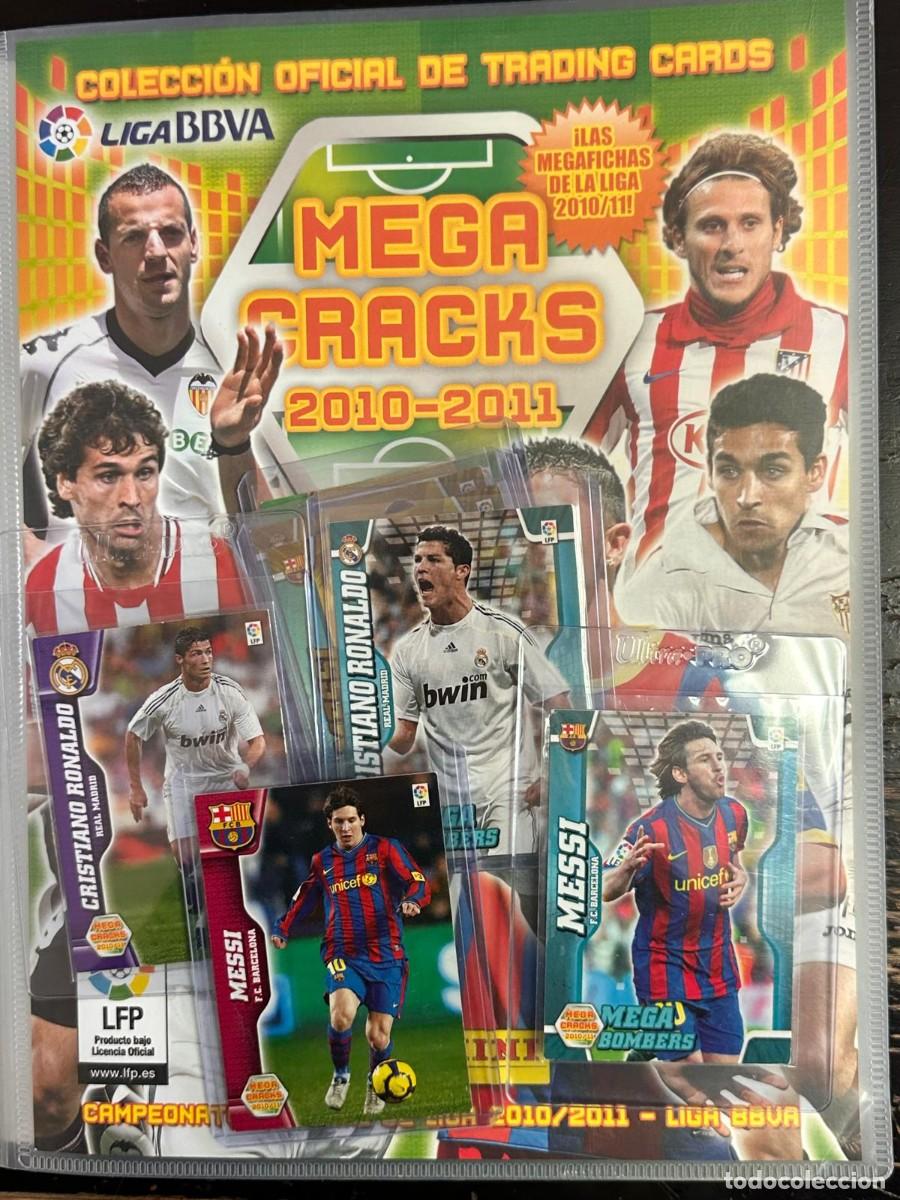 Cromos de f&uacute;tbol: OLECCION COMPLETA PANINI MEGACRACKS 2010 11 MESSI CRISTIANO 2&ordm; A&Ntilde;O ROOKIE SIN INDICES