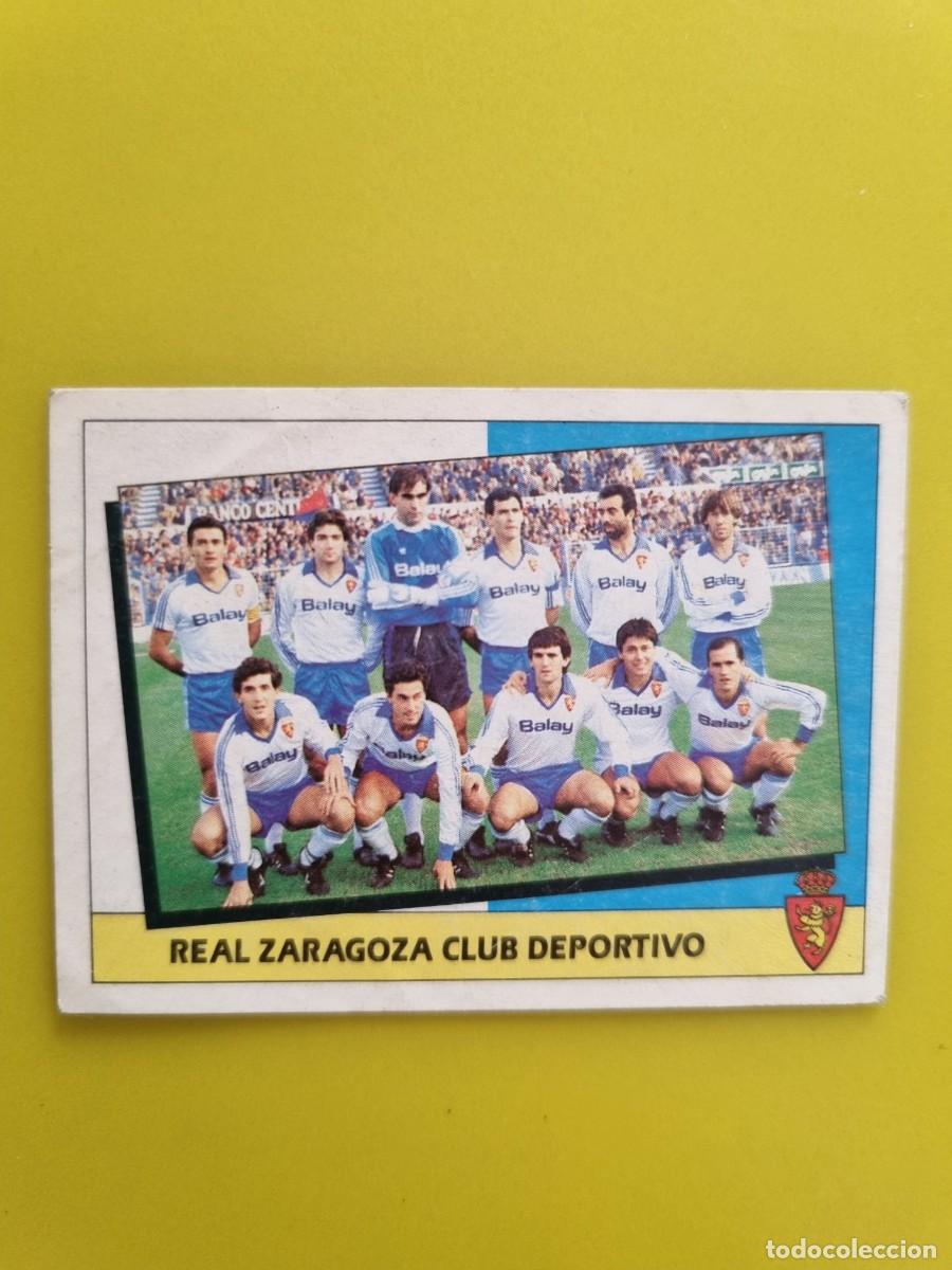 Cromos de f&uacute;tbol: CROMO LIGA ESTE 87 88 1987 1988 NUNCA PEGADO SIN PEGAR ALINEACION REAL ZARAGOZA AR1026