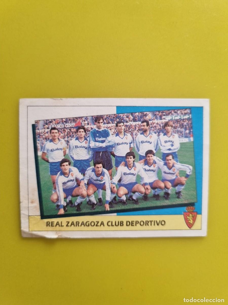 Cromos de f&uacute;tbol: CROMO LIGA ESTE 87 88 1987 1988 NUNCA PEGADO SIN PEGAR ALINEACION REAL ZARAGOZA AR1026