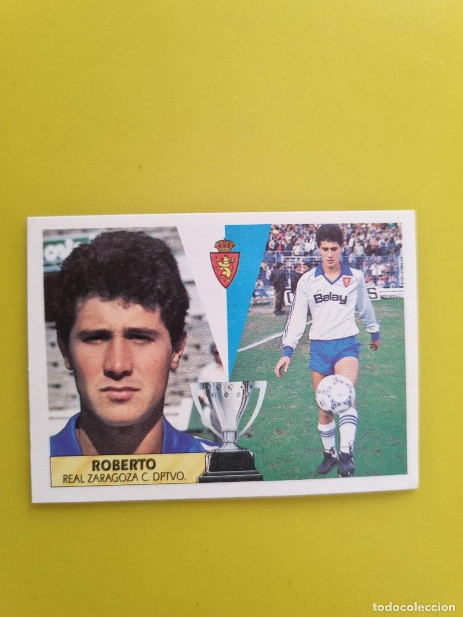 Cromos de f&uacute;tbol: CROMO LIGA ESTE 87 88 1987 1988 NUNCA PEGADO SIN PEGAR ROBERTO REAL ZARAGOZA AR1026