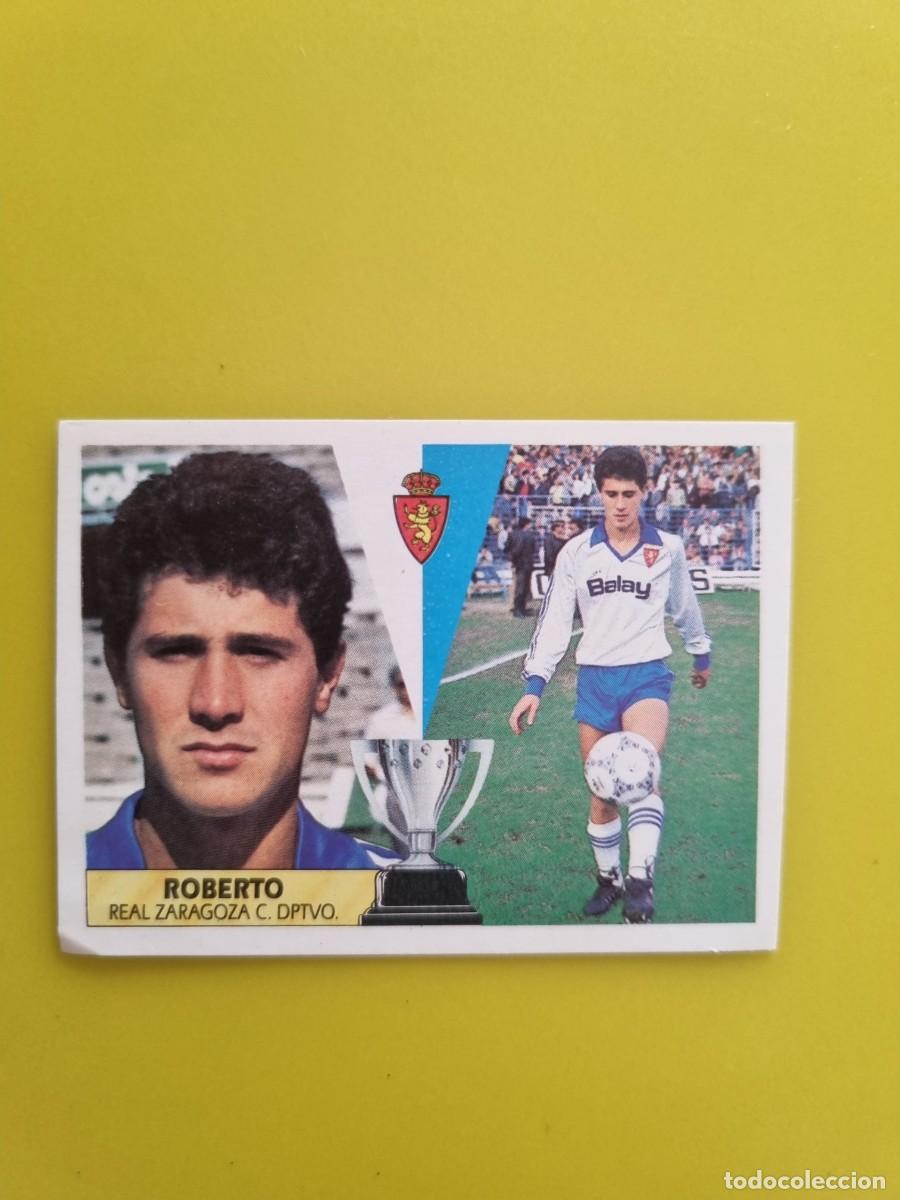 Cromos de f&uacute;tbol: CROMO LIGA ESTE 87 88 1987 1988 NUNCA PEGADO SIN PEGAR ROBERTO REAL ZARAGOZA AR1026