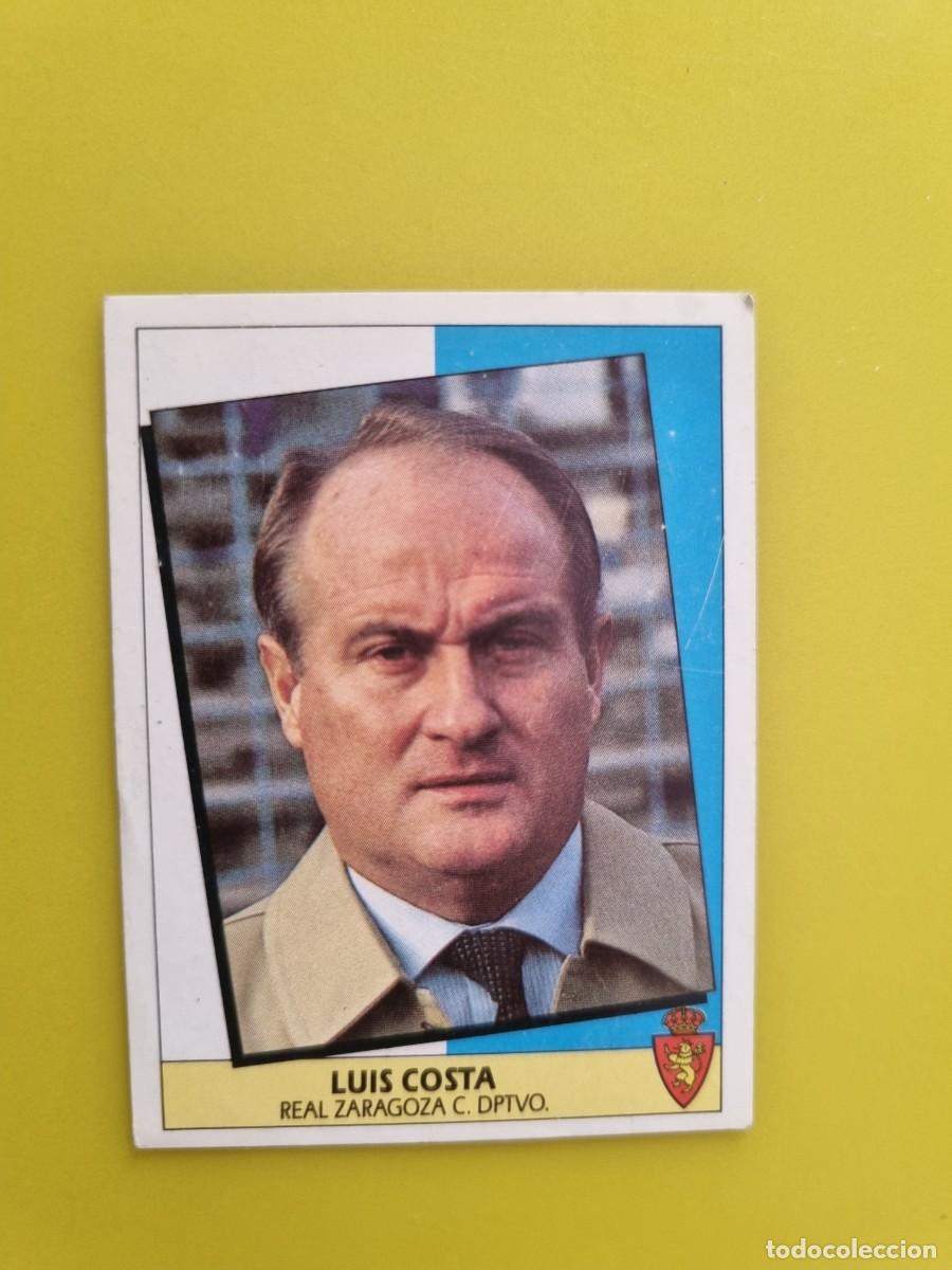Cromos de f&uacute;tbol: CROMO LIGA ESTE 87 88 1987 1988 NUNCA PEGADO SIN PEGAR LUIS COSTA ENTRENADOR REAL ZARAGOZA AR1026