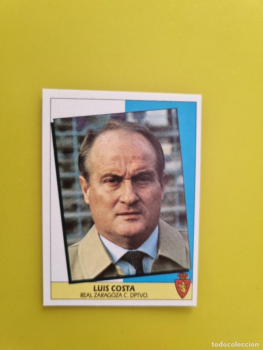 Cromos de f&uacute;tbol: CROMO LIGA ESTE 87 88 1987 1988 NUNCA PEGADO SIN PEGAR LUIS COSTA ENTRENADOR REAL ZARAGOZA AR1026