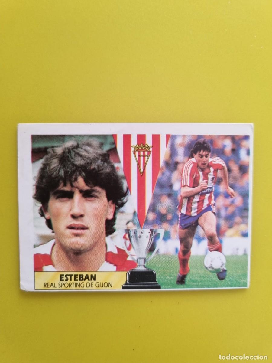 Cromos de f&uacute;tbol: CROMO LIGA ESTE 87 88 1987 1988 NUNCA PEGADO SIN PEGAR ESTEBAN SPORTING DE GIJON AR1026