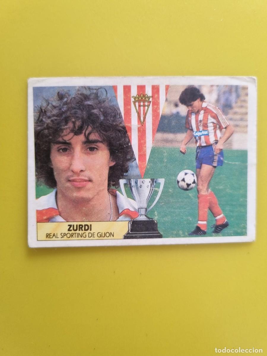 Fu&szlig;ball-Sticker: CROMO LIGA ESTE 87 88 1987 1988 NUNCA PEGADO SIN PEGAR ZURDI SPORTING DE GIJON AR1026