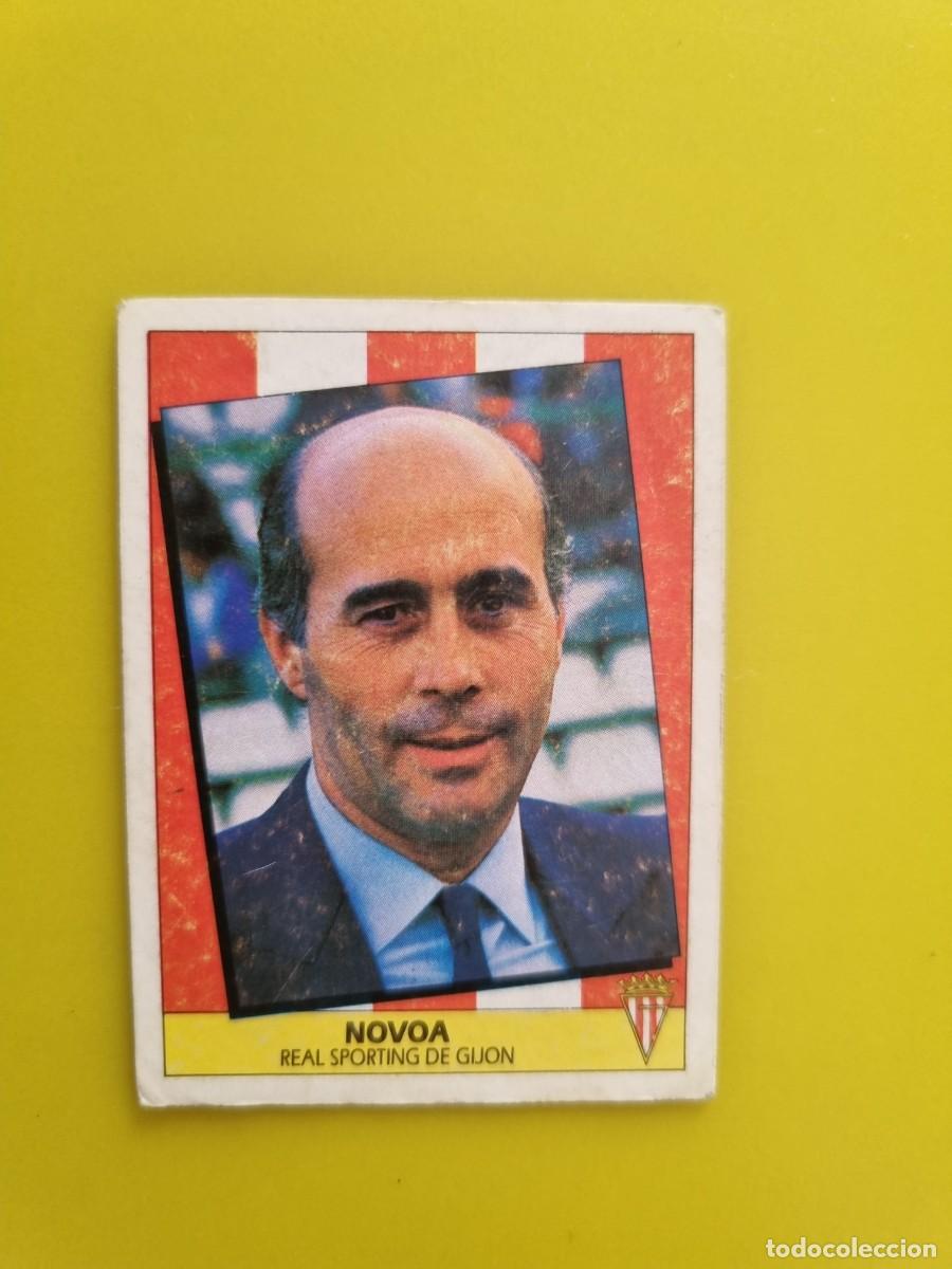 Cromos de f&uacute;tbol: LIGA ESTE 87 88 1987 1988 NUNCA PEGADO SIN PEGAR J. M. NOVOA ENTRENADOR SPORTING DE GIJON AR1026