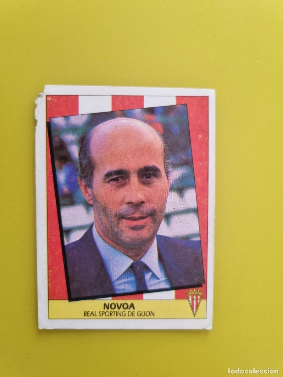 Cromos de f&uacute;tbol: LIGA ESTE 87 88 1987 1988 NUNCA PEGADO SIN PEGAR J. M. NOVOA ENTRENADOR SPORTING DE GIJON AR1026