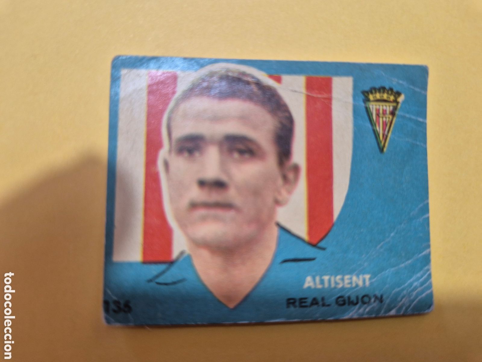 Cromos de f&uacute;tbol: ALTISENT 136 REAL GIJON CAMPEONES 1959 BRUGUERA