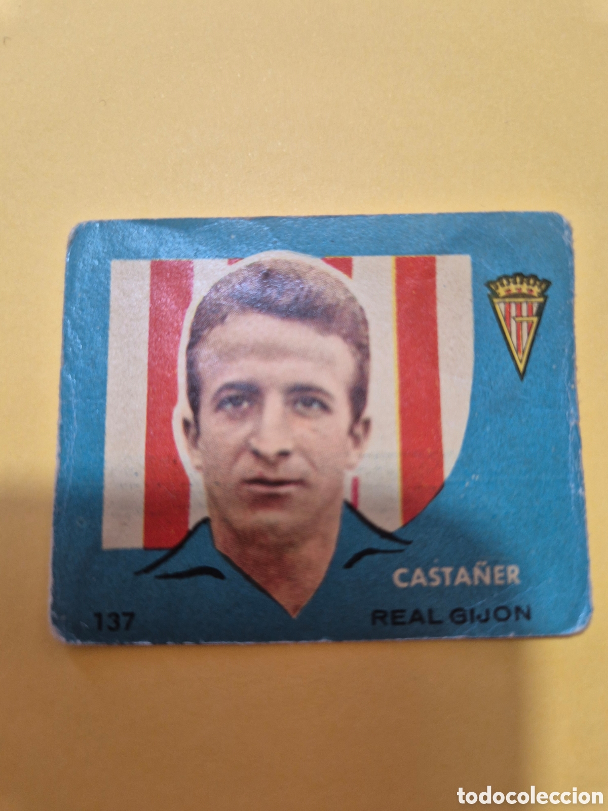 Cromos de f&uacute;tbol: CASTA&Ntilde;ER 137 REAL GIJON CAMPEONES 1959 BRUGUERA