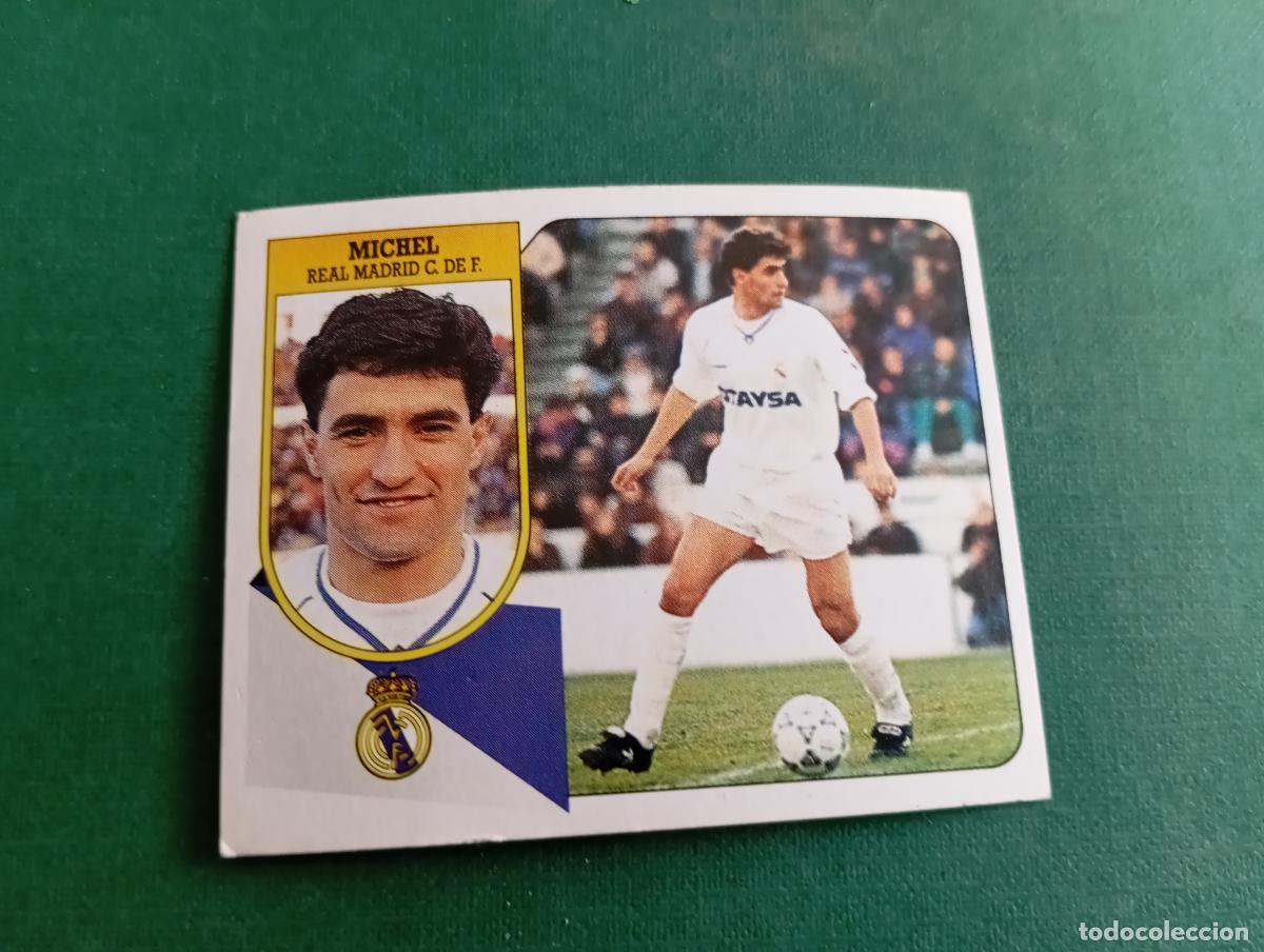 Cromos de f&uacute;tbol: Liga Este 1991 1992 91 92 Real Madrid Michel NUNCA PEGADO