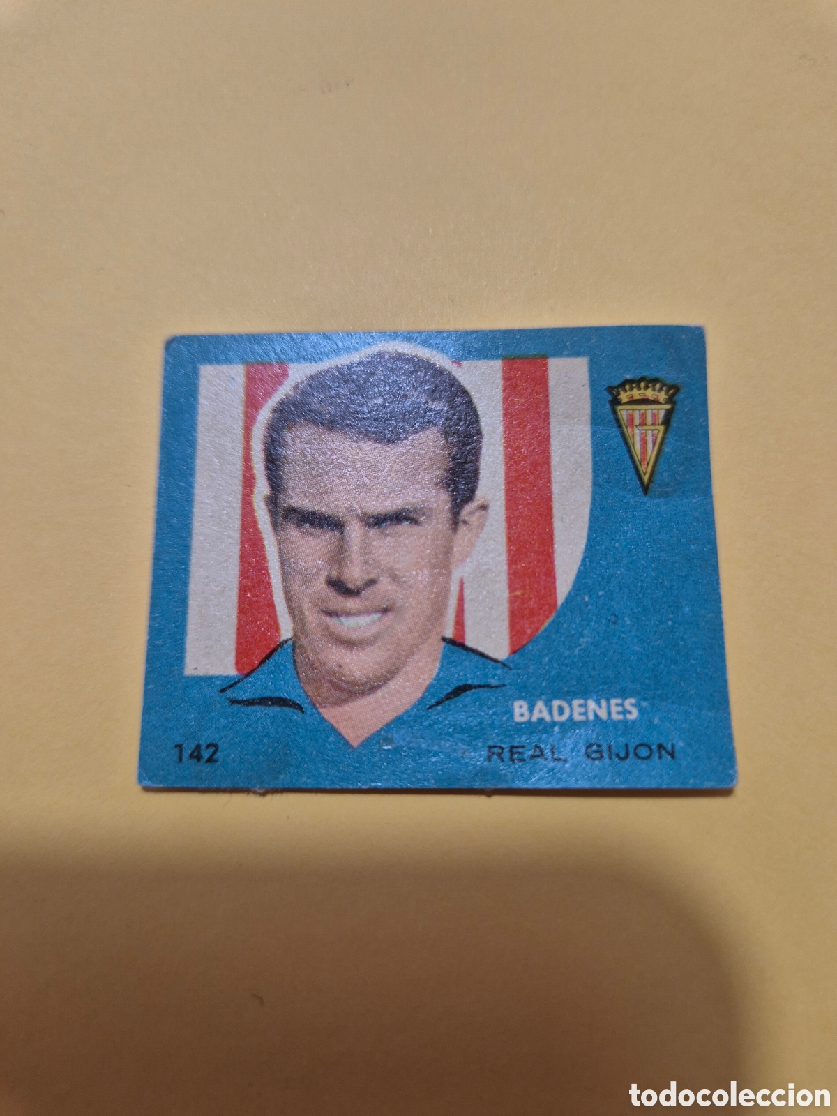 Cromos de f&uacute;tbol: BADENES 142 REAL GIJON CAMPEONES 1959 BRUGUERA
