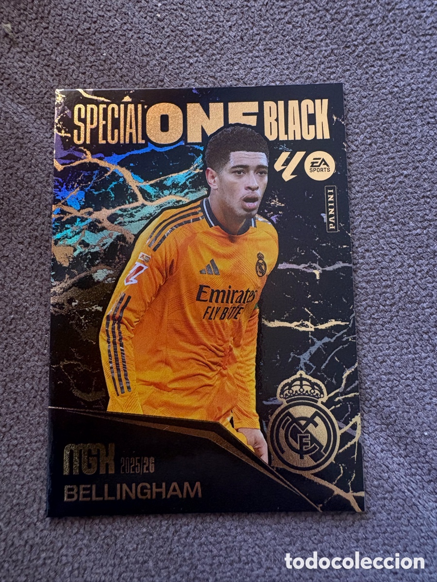 Cromos de f&uacute;tbol: Bellingham Real Madrid Special One Black Megacracks