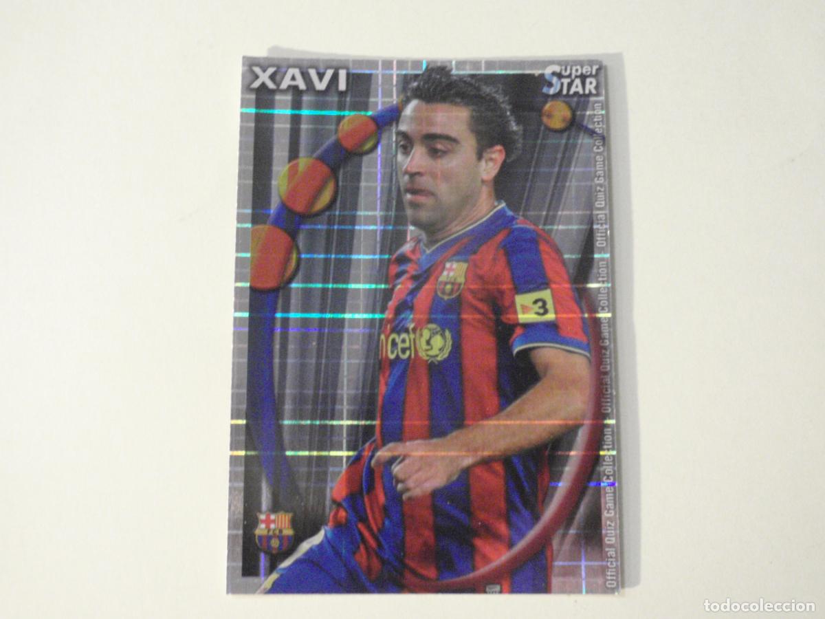 Cromos de f&uacute;tbol: 23 XAVI Barcelona SUPERSTAR CUADROS. MUNDICROMO 2010 2011. LAS FICHAS QUIZ DE LA LIGA 10 11