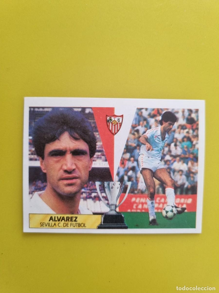 Cromos de f&uacute;tbol: CROMO LIGA ESTE 87 88 1987 1988 NUNCA PEGADO SIN PEGAR ALVAREZ SEVILLA CF AR1026