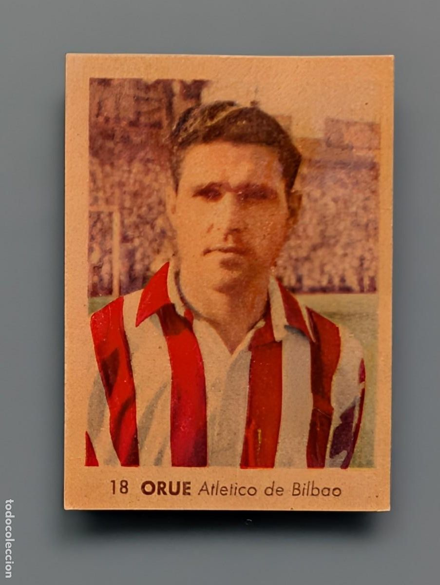 Cromos de f&uacute;tbol: DIFICIL CROMO RARE CARD ORUE ATHLETIC ATLETICO BILBAO ED RUIZ ROMERO 1955 1955/56 1956 VIZCAYA