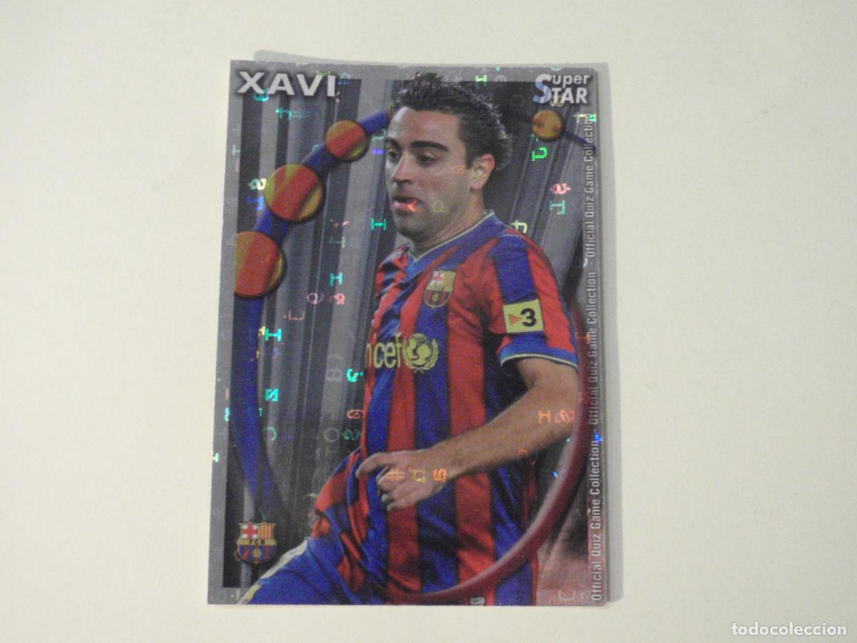 Cromos de f&uacute;tbol: 23 XAVI Barcelona SUPERSTAR LETRAS. MUNDICROMO 2010 2011. LAS FICHAS QUIZ DE LA LIGA 10 11