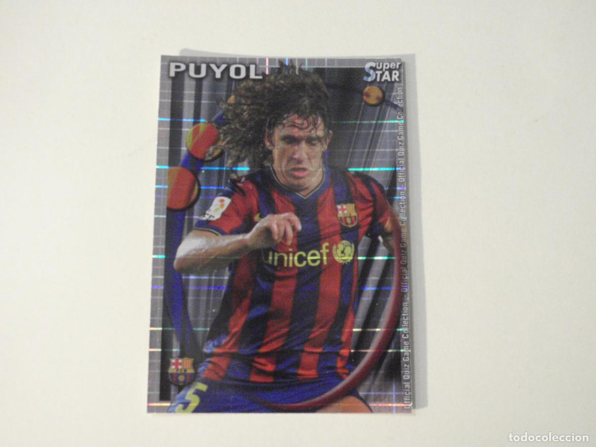 Fu&szlig;ball-Sticker: 26 PUYOL Barcelona SUPERSTAR CUADROS. MUNDICROMO 2010 2011. LAS FICHAS QUIZ DE LA LIGA 10 11