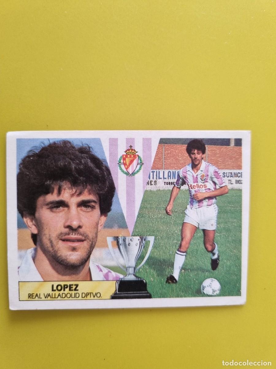 Fu&szlig;ball-Sticker: CROMO LIGA ESTE 87 88 1987 1988 NUNCA PEGADO SIN PEGAR LOPEZ REAL VALLADOLID AR1026