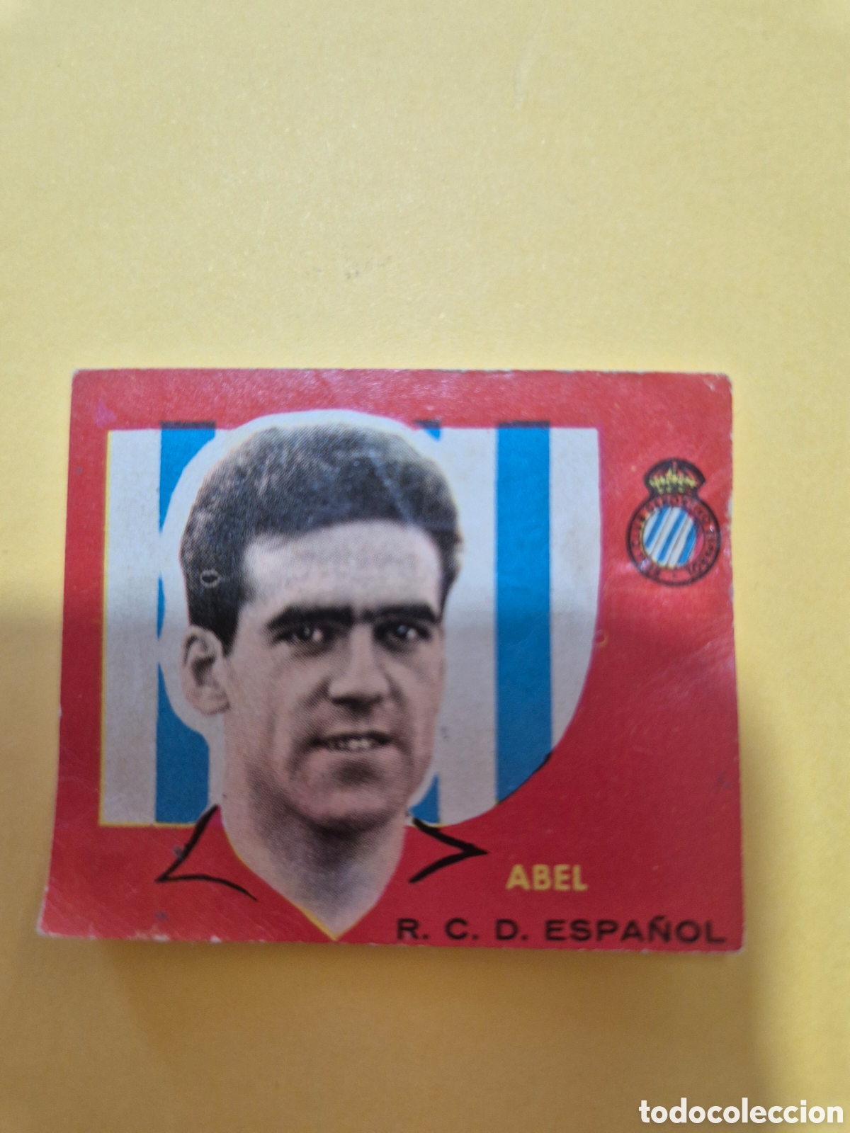 Football Stickers: ABEL R C D ESPA&Ntilde;OL CAMPEONES 1959 BRUGUERA