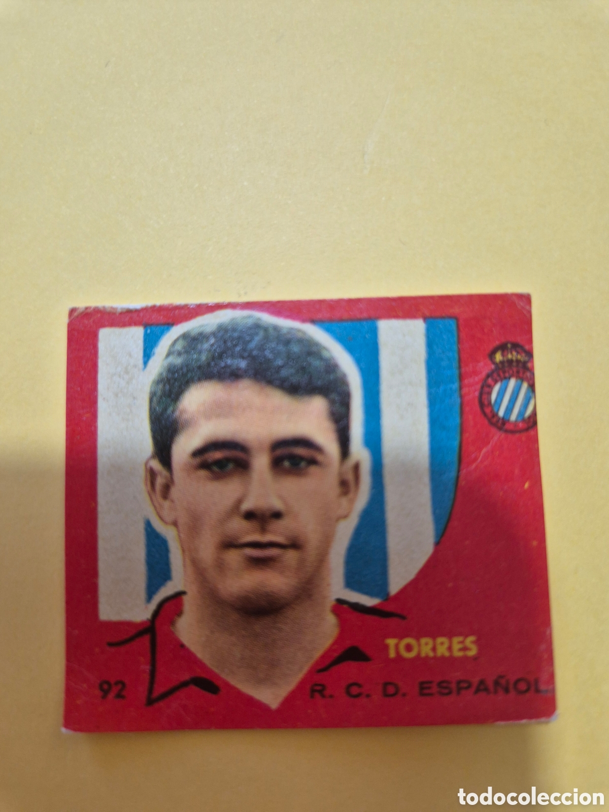 Football Stickers: TORRES 92 R C D ESPA&Ntilde;OL CAMPEONES 1959 BRUGUERA
