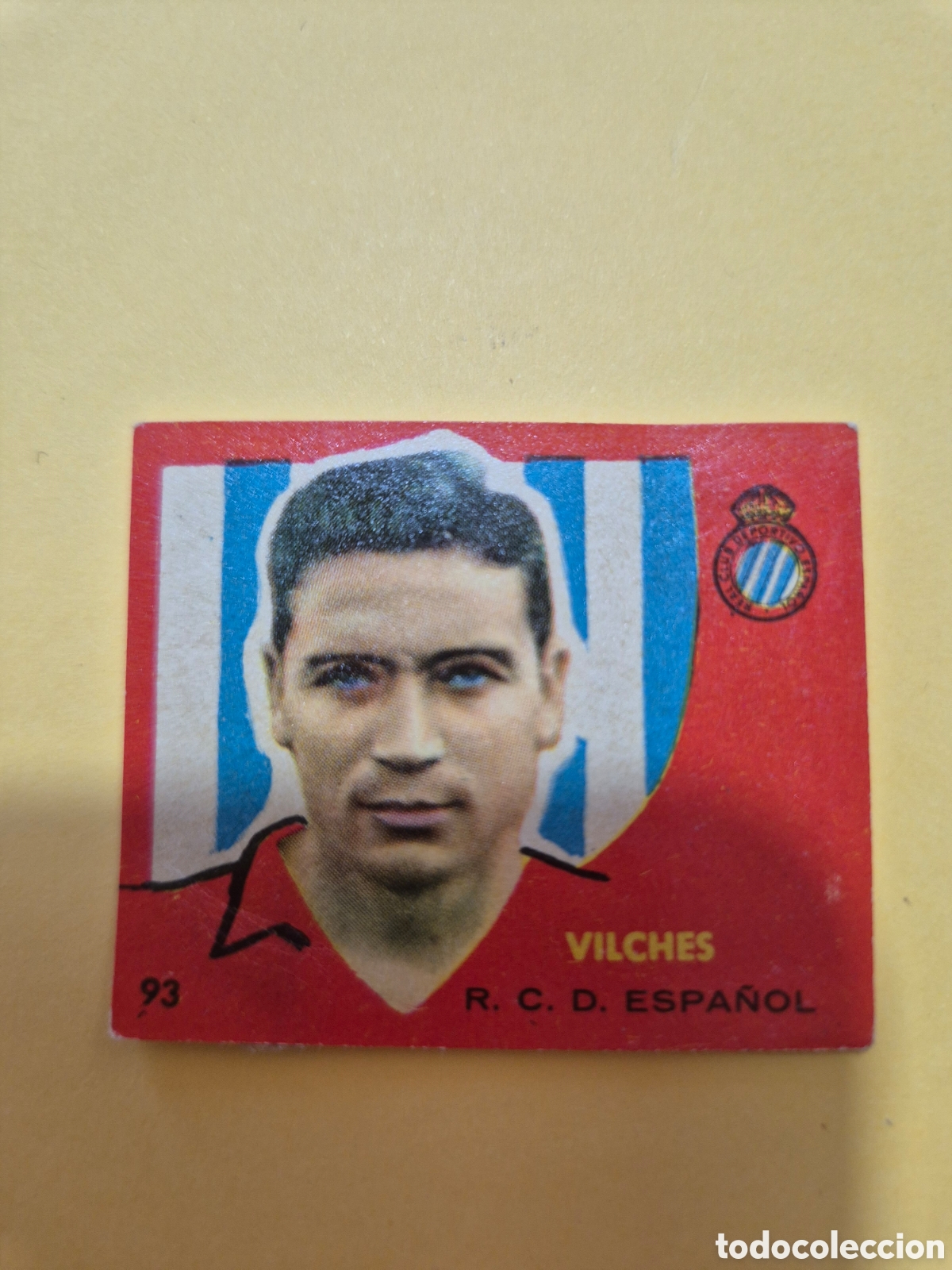 Cartes &agrave; collectionner de Football: VILCHES 93 R C D ESPA&Ntilde;OL CAMPEONES 1959 BRUGUERA