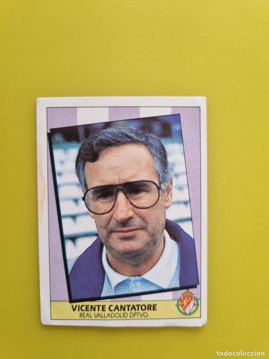 Cromos de f&uacute;tbol: LIGA ESTE 87 88 1987 1988 NUNCA PEGADO SIN PEGAR VICENTE CANTATORE ENTRENADOR REAL VALLADOLID AR1026