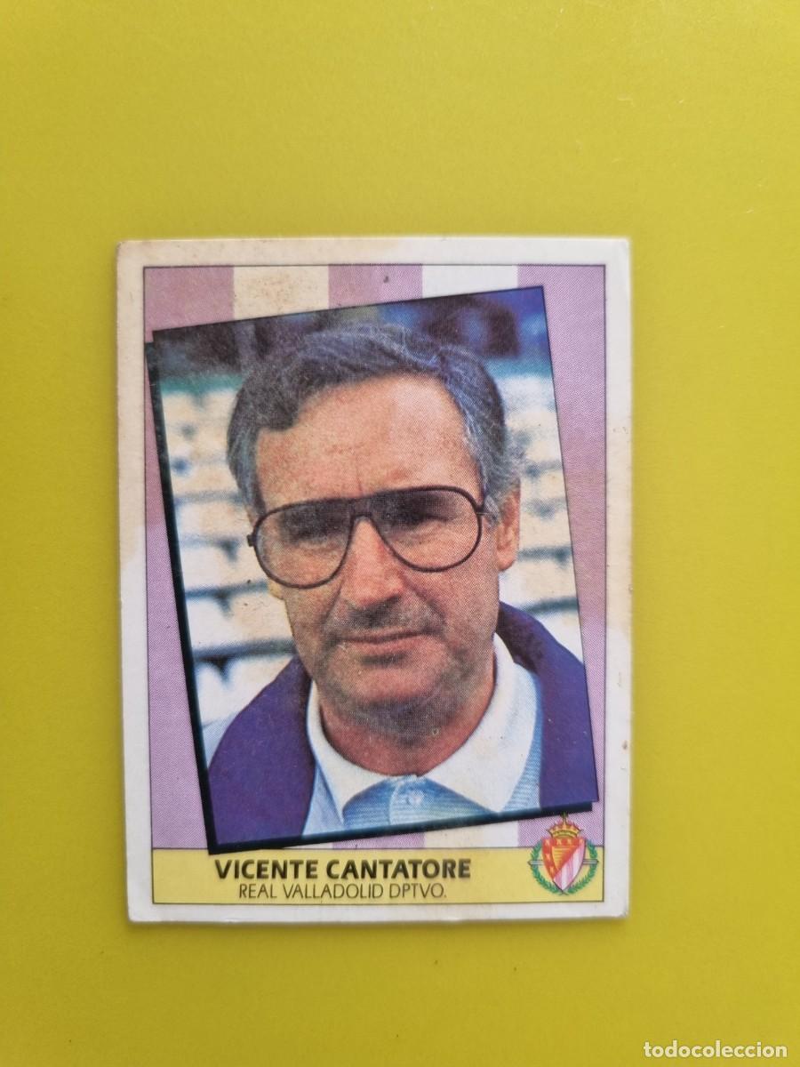 Figurine di Calcio: LIGA ESTE 87 88 1987 1988 NUNCA PEGADO SIN PEGAR VICENTE CANTATORE ENTRENADOR REAL VALLADOLID AR1026