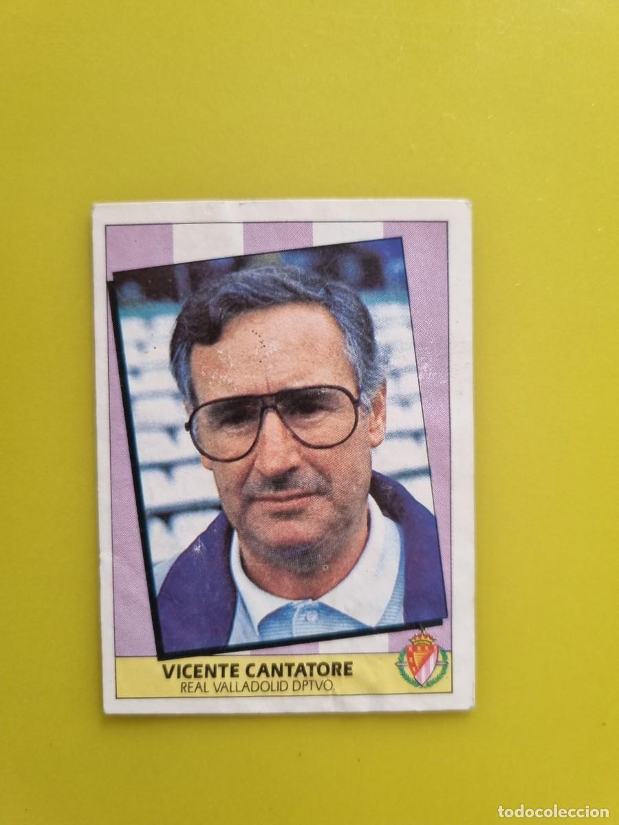 Figurine di Calcio: LIGA ESTE 87 88 1987 1988 NUNCA PEGADO SIN PEGAR VICENTE CANTATORE ENTRENADOR REAL VALLADOLID AR1026