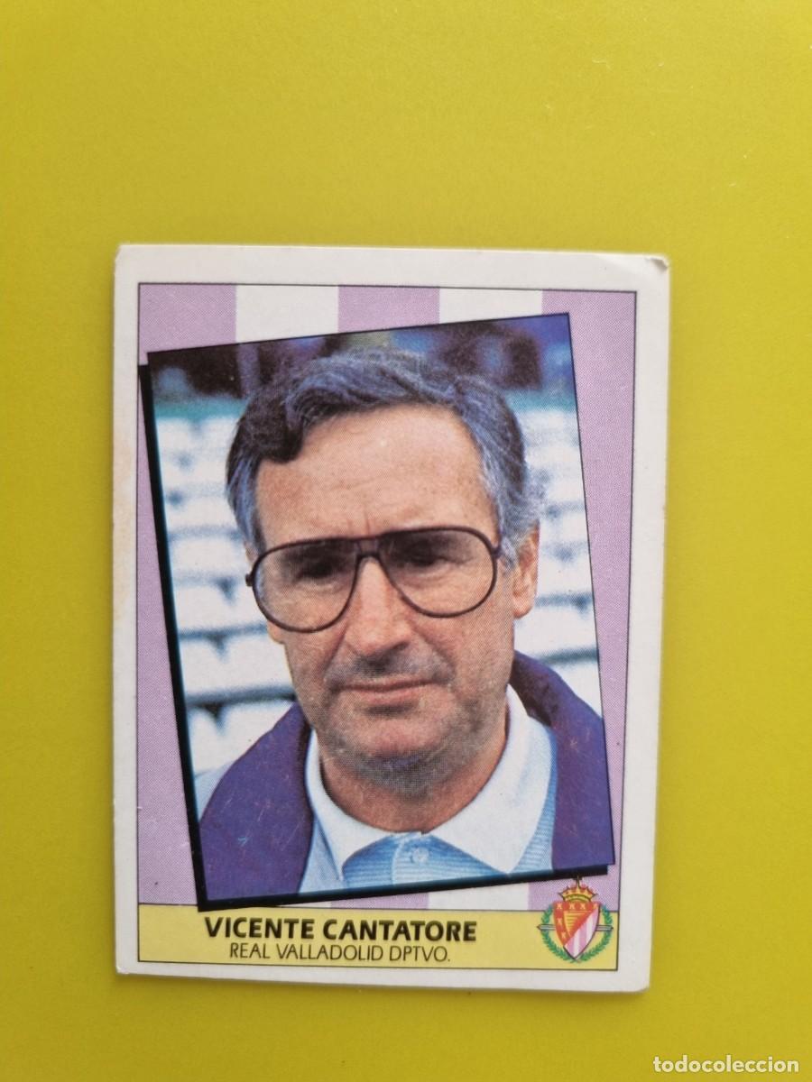 Figurine di Calcio: LIGA ESTE 87 88 1987 1988 NUNCA PEGADO SIN PEGAR VICENTE CANTATORE ENTRENADOR REAL VALLADOLID AR1026