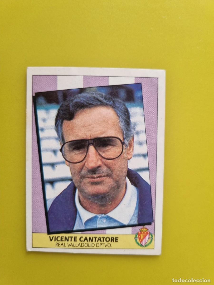Cromos de f&uacute;tbol: LIGA ESTE 87 88 1987 1988 NUNCA PEGADO SIN PEGAR VICENTE CANTATORE ENTRENADOR REAL VALLADOLID AR1026