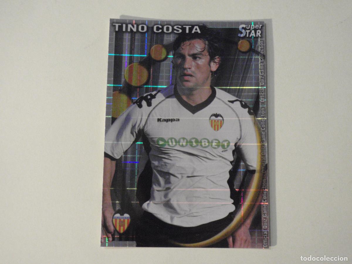 Cromos de f&uacute;tbol: 79 TINO COSTA Valencia SUPERSTAR CUADROS. MUNDICROMO 2010 2011. LAS FICHAS QUIZ DE LA LIGA 10 11
