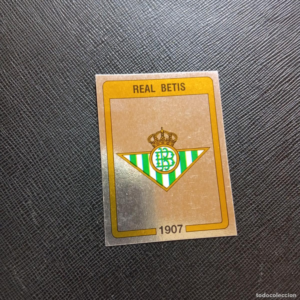 Cromos de f&uacute;tbol: 58 REAL BETIS ESCUDO PANINI 1987 CROMO FUTBOL LIGA 87 - SIN PEGAR - A97 PG442