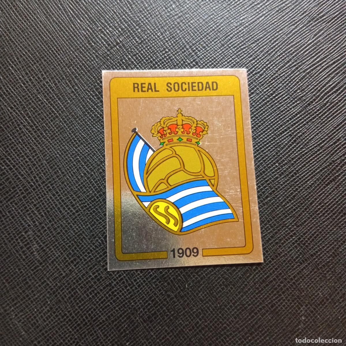 Cromos de f&uacute;tbol: 267 REAL SOCIEDAD ESCUDO PANINI 1987 CROMO FUTBOL LIGA 87 - SIN PEGAR - A97 PG442