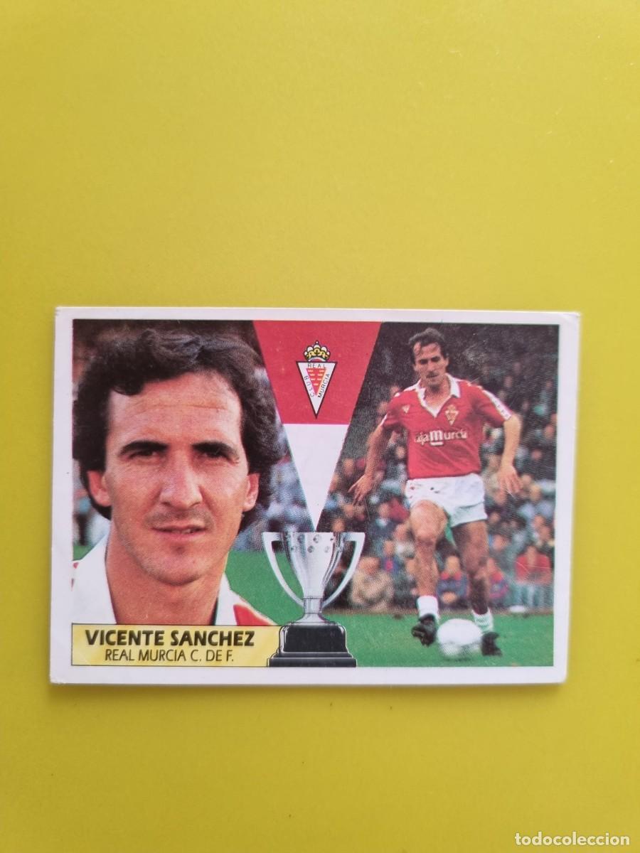 Cromos de f&uacute;tbol: CROMO LIGA ESTE 87 88 1987 1988 NUNCA PEGADO SIN PEGAR VICENTE SANCHEZ REAL MURCIA AR1026