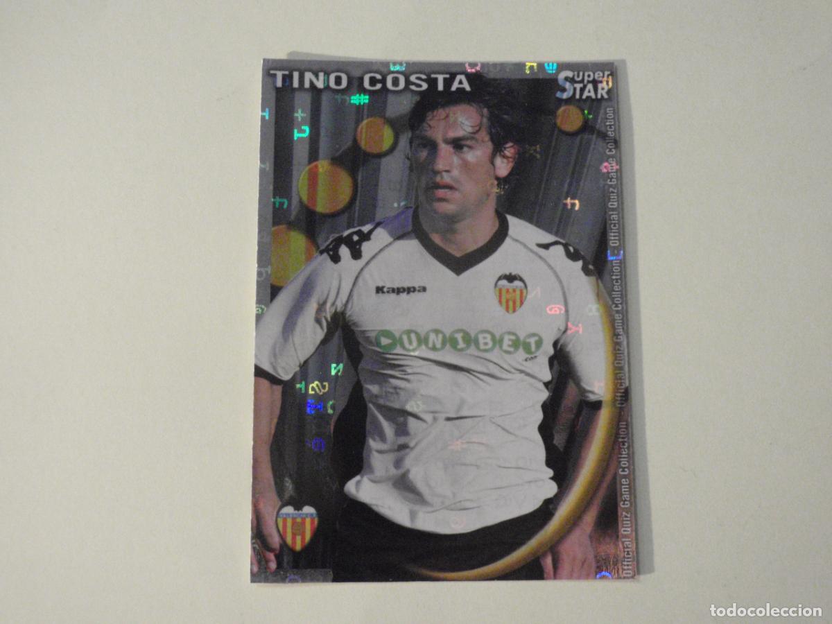 Cromos de f&uacute;tbol: 79 TINO COSTA Valencia SUPERSTAR LETRAS. MUNDICROMO 2010 2011. LAS FICHAS QUIZ DE LA LIGA 10 11